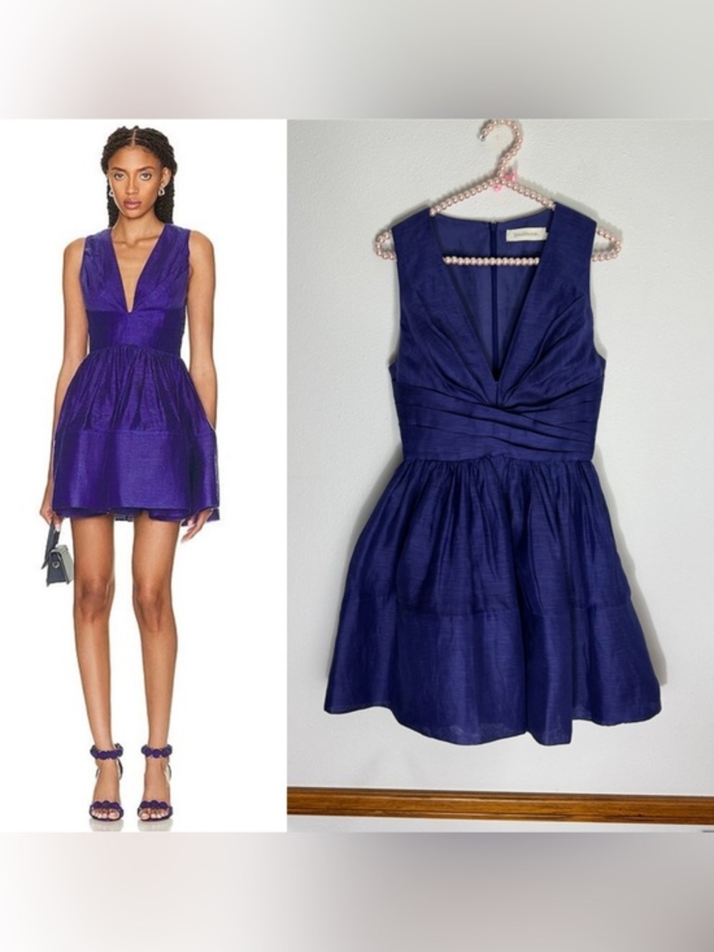 Zimmermann Tama V-neck mini Dress size 0 (US 0-2)